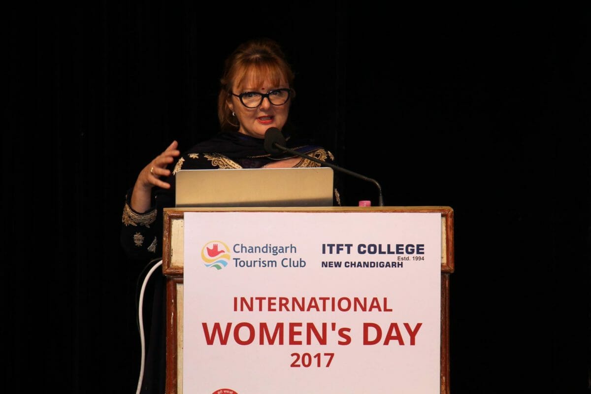 Dr Ivana Modena at International Women Day 2017 in Chandigargh India