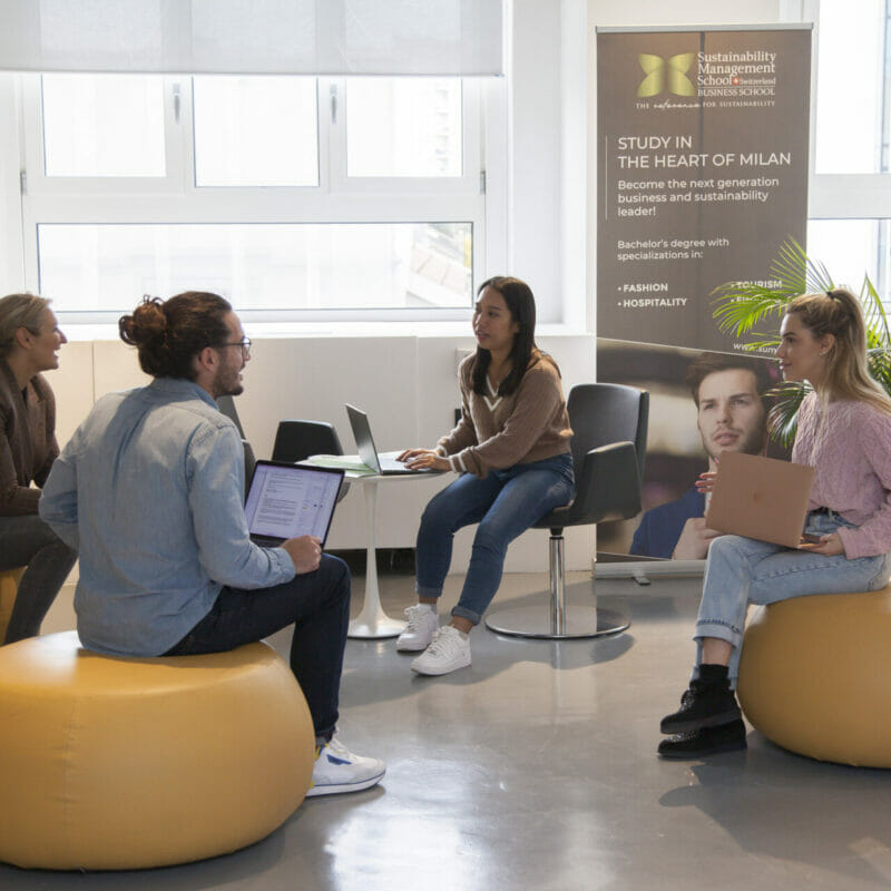 Sustainability and business insights at SUMAS Milan Campus.